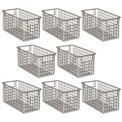 Multi-Purpose Wire Basket With Handles 12 X 6 X 6 -Home storage 05106MDK