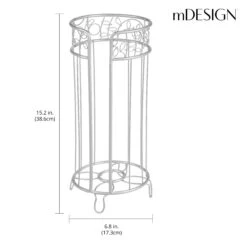 3-Roll Vine Toilet Paper Storage Stand 12 3-Roll Vine Toilet Paper Storage Stand -Home storage 06312MDBST Dimensions