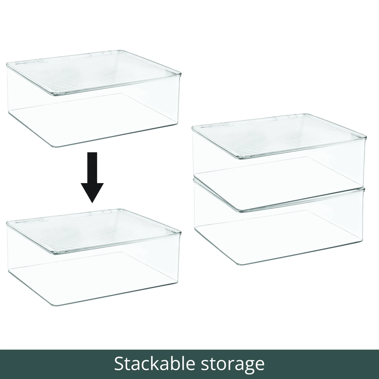 Hinged-Lid Kitchen Storage Box 11 X 13 X 5 5 Hinged-Lid Kitchen Storage Box 11 X 13 X 5 - Image 5