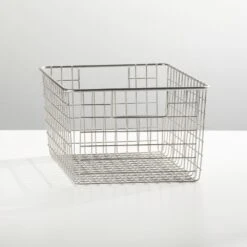 Wire Pantry Basket With Handles 12 X 9 X 6 -Home storage 1000 BLOGSquare JPG 00269MDK SellShot
