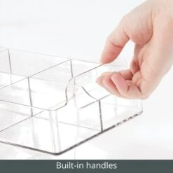 6-Section Bin With Handles 12 X 6 X 3 11 6-Section Bin With Handles 12 X 6 X 3 -Home storage 1000 BLOGSquare JPG 02227MDK Detail