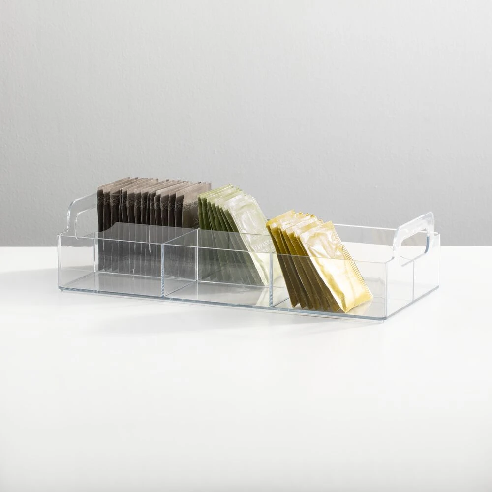 6-Section Bin With Handles 12 X 6 X 3 1 6-Section Bin With Handles 12 X 6 X 3