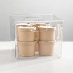 Deep Kitchen Bin With Handles 12 X 10 X 8