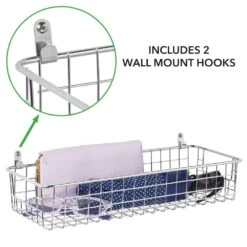 Wire Wall Baskets 6 X 16 X 3 9 Wire Wall Baskets 6 X 16 X 3 -Home storage 1000 BLOGSquare JPG 03475MDHS Detail 1