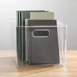 Deep Storage Bin With Handles 12 X 10 X 8