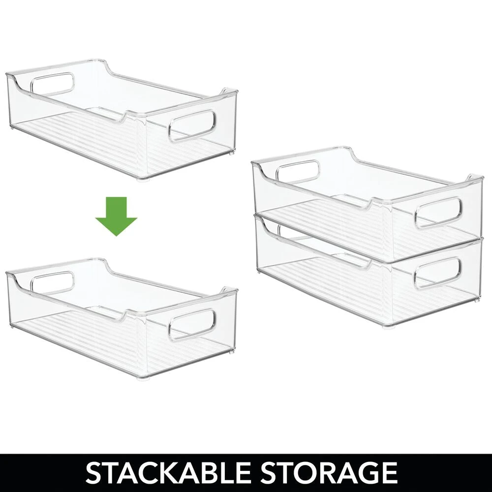 Stackable Kitchen Bin With Handles 14.5 X 8 X 4 5 Stackable Kitchen Bin With Handles 14.5 X 8 X 4 - Image 5