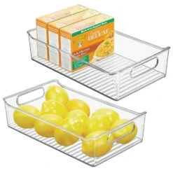 Kitchen Storage Bin With Handles 14 X 8 X 3.5