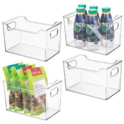 Kitchen Storage Bin With Handles 10 X 6 X 6