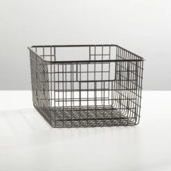 Wire Pantry Basket With Handles 12 X 9 X 6 -Home storage 1000 BLOGSquare JPG 04405MDK SellShot