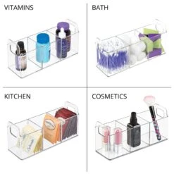 3-Section Cosmetic Organizer Caddy 10 3-Section Cosmetic Organizer Caddy -Home storage 1000 BLOGSquare JPG 0466MDBA Detail