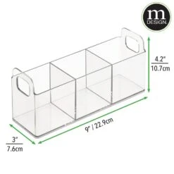 Tea Bag + Condiment Caddy 8 Tea Bag + Condiment Caddy -Home storage 1000 BLOGSquare JPG 0466MDBA Dimensions