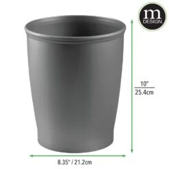 Round 6-Liter Bathroom Trash Can -Home storage 1000 BLOGSquare JPG 04996MDBST Dimensions