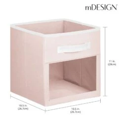 Fabric Storage Cubes With Window 10.5 X 10.5 X 11 -Home storage 1000 BLOGSquare JPG 06458MDB Dimensions