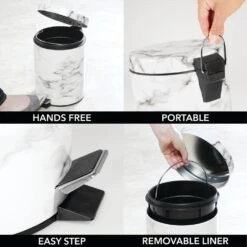 5-Liter Round Step Trash Can 27 5-Liter Round Step Trash Can -Home storage 1000 BLOGSquare JPG 06588MDHS Detail