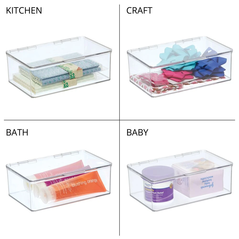 Hinged-Lid Craft Storage Box 7 X 10.5 X 3.5 4 Hinged-Lid Craft Storage Box 7 X 10.5 X 3.5 - Image 4