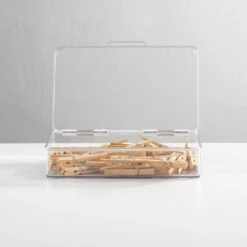 Stackable Bin With Lid 7 X 10.7 X 2