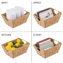 Water Hyacinth Nesting Baskets 12 X 9 X 6 -Home storage 1000 BLOGSquare JPG 09221MDHS Detail