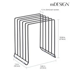 5-Section Cookware Organizer -Home storage 1000 BLOGSquare JPG 09481MDK Dimensions