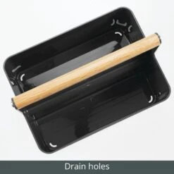 Divided Bathroom Caddy With Bamboo Handle 16 Divided Bathroom Caddy With Bamboo Handle -Home storage 1000 BLOGSquare JPG 09789MDBST Detail