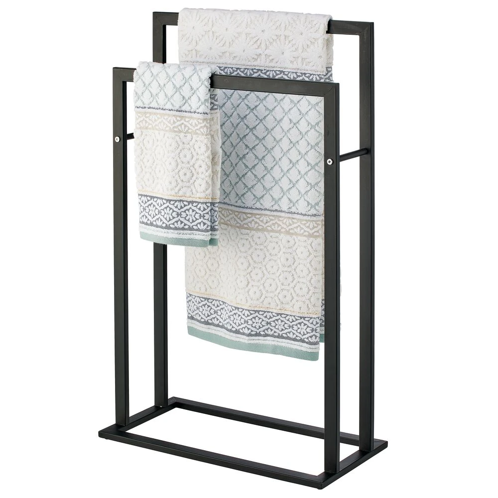2-Tier Bathroom Towel Rack 2 2-Tier Bathroom Towel Rack - Image 2