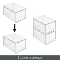 Stackable Closet Storage Drawer 12 X 8 X 6 -Home storage 1000 BLOGSquare JPG 11855MDCO Detail 1