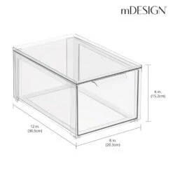 Stackable Closet Storage Drawer 12 X 8 X 6 -Home storage 1000 BLOGSquare JPG 11855MDCO Dimensions
