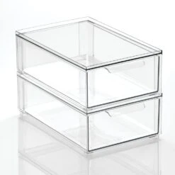 Stackable Bath Storage Drawer 12.5 X 8 X 4 -Home storage 1000 BLOGSquare JPG 11864MDCO Reflection 1