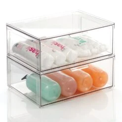 Stackable Bath Storage Drawer 12 X 16 X 6 -Home storage 1000 BLOGSquare JPG 11875MDBST Outline