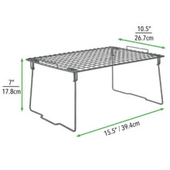 Collapsible Wire Shelf Riser -Home storage 1000 BLOGSquare JPG 11994MDCO Dimensions