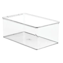 Clear Stackable Shoe Box 12.75 X 7.25 X 5 13 Clear Stackable Shoe Box 12.75 X 7.25 X 5 -Home storage 1000 BLOGSquare JPG 1294MDCO Outline 1