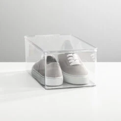 Clear Stackable Shoe Box 12.75 X 7.25 X 5