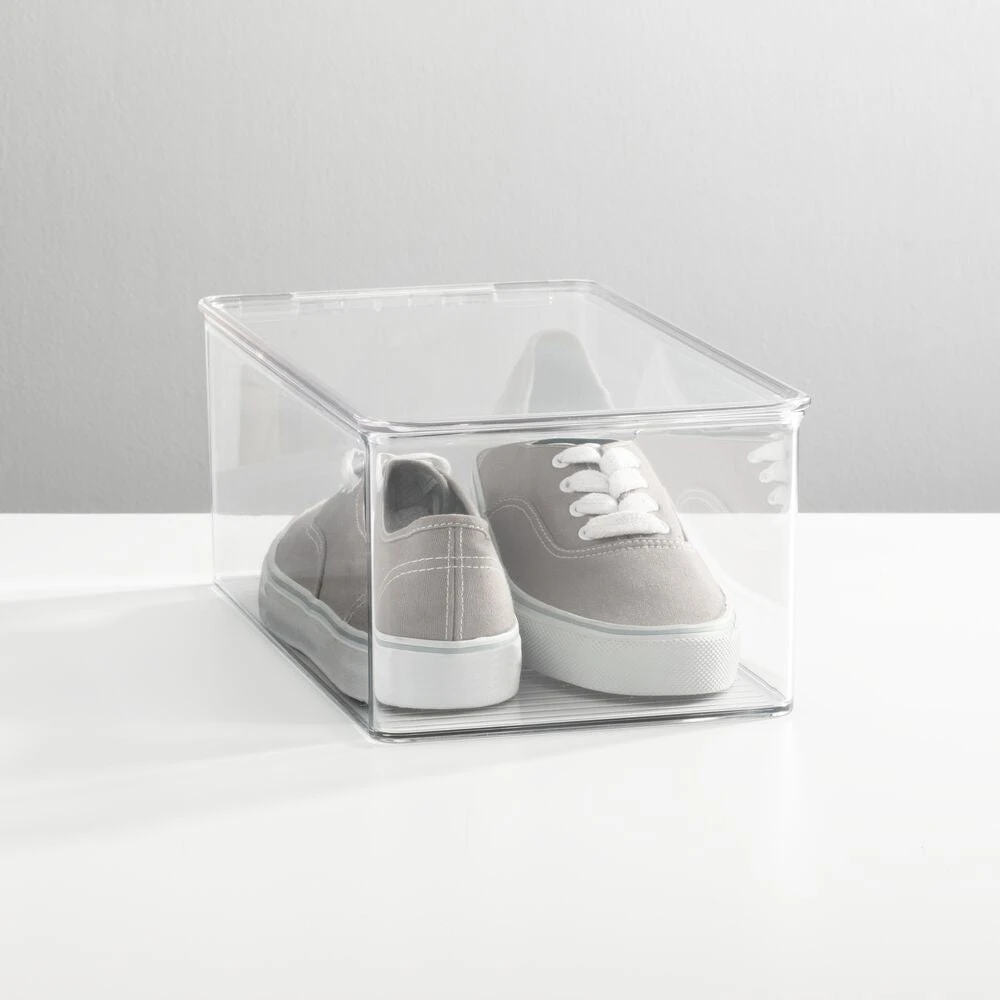 Clear Stackable Shoe Box 12.75 X 7.25 X 5 1 Clear Stackable Shoe Box 12.75 X 7.25 X 5