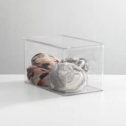 Clear Stackable Shoe Box 13 X 7 X 7