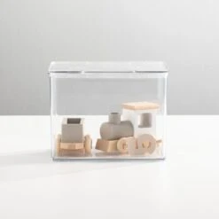 Hinged-Lid Toy Box 6 X 7 X 5