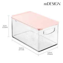 Stackable Bin With Lid11 X 6 X 5 16 Stackable Bin With Lid11 X 6 X 5 -Home storage 1000 BLOGSquare JPG 14085MDBST Dimensions aae0fe61 5910 4c0f 95bc e6b2a54dae2d