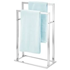 2-Tier Bathroom Towel Rack