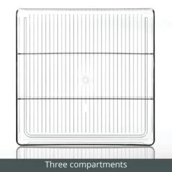 3-Section Bin 12 X 12 X 4 -Home storage 1000 BLOGSquare JPG 14322MDK Detail