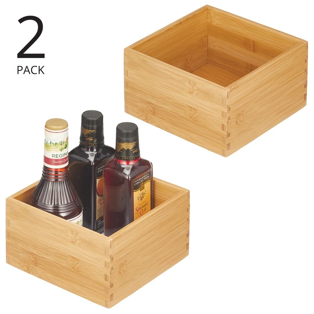 Bamboo Bin Set 7 X 7 X 4 4 Bamboo Bin Set 7 X 7 X 4 - Image 4