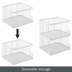 Stackable Wire Pantry Baskets 11 X 12 X 7.5 -Home storage 1000 BLOGSquare JPG 16504MDK Detail