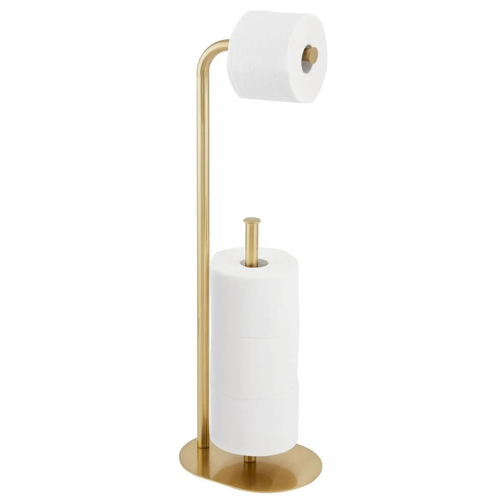 Modern Toilet Paper Holder Stand With 3-Roll Reserve 2 Modern Toilet Paper Holder Stand With 3-Roll Reserve - Image 2