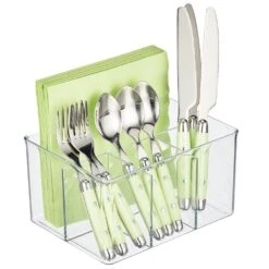4-Section Cutlery Storage Bin