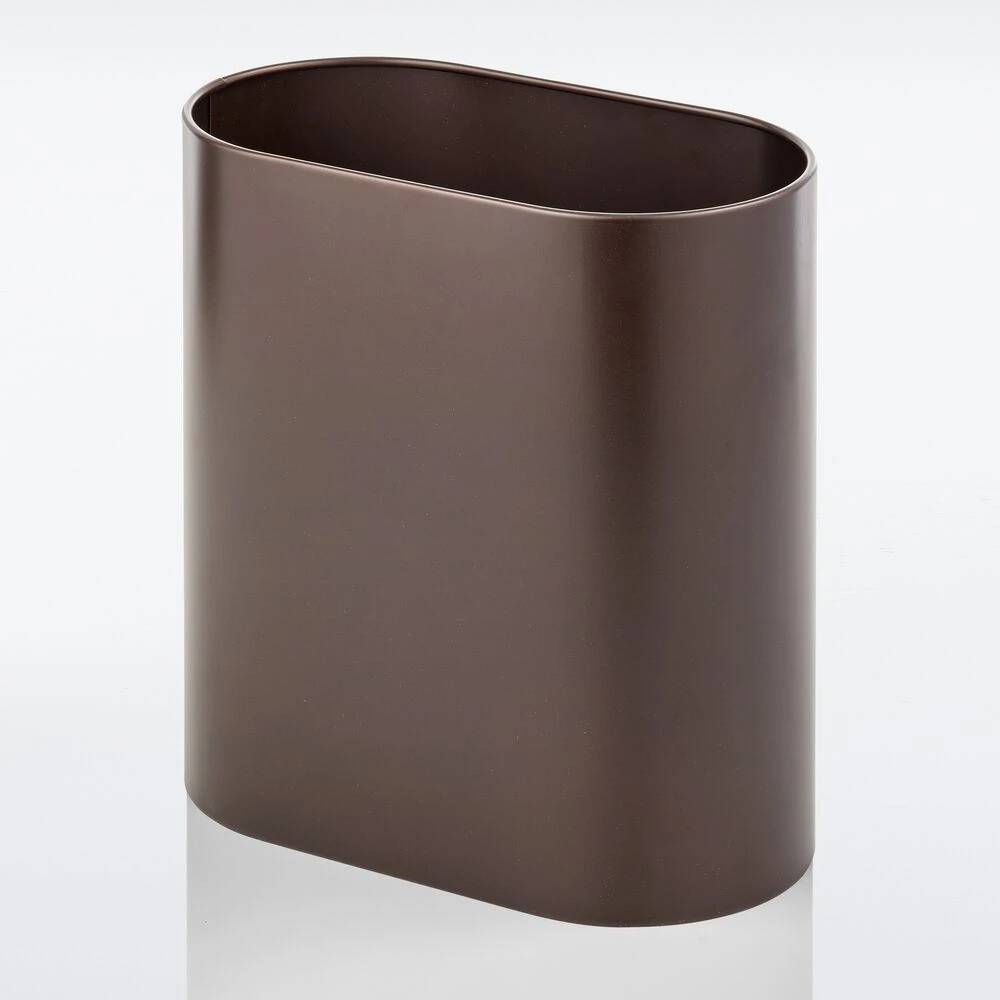 7-Liter Bronze Stainless Steel Bathroom Trash Can 1 7-Liter Bronze Stainless Steel Bathroom Trash Can