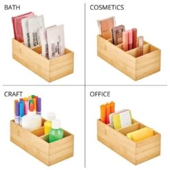 4-Section Bamboo Bin 8 X 4 X 3 8 4-Section Bamboo Bin 8 X 4 X 3 -Home storage 1000 BLOGSquare JPG 17635MDK Detail 2