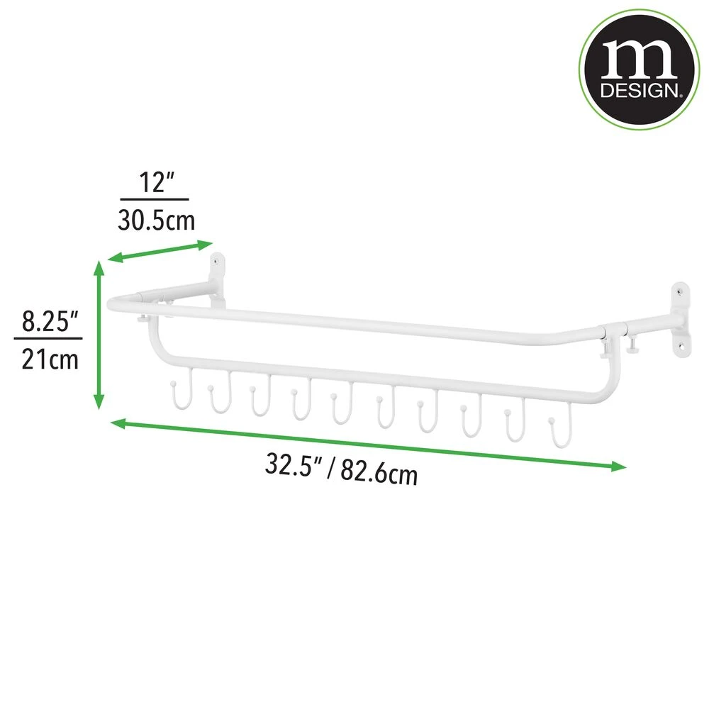 Wall Mount Sports Equipment Rack With Hooks 3 Wall Mount Sports Equipment Rack With Hooks - Image 3