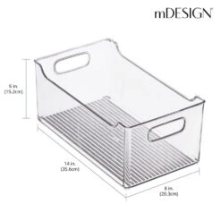 Refrigerator Storage Bins 14 X 8 X 6 -Home storage 1000 BLOGSquare JPG 19099MDK Dimensions 1
