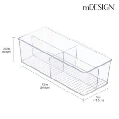 4-Section Cabinet Organizer 5 X 12 X 3.5 -Home storage 1000 BLOGSquare JPG 19114MDK Dimensions
