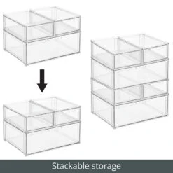 3-Piece Stackable Closet Storage Drawers -Home storage 1000 BLOGSquare JPG 19176MDCO Detail