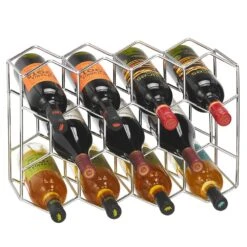 11-Bottle Honeycomb Wine Rack
