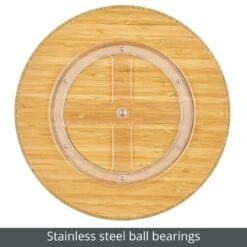 11.5" Divided Bamboo Turntable -Home storage 1000 BLOGSquare JPG 19972MDK Detail