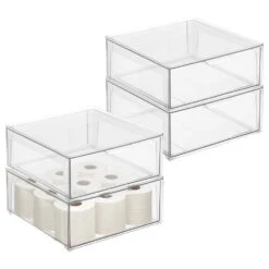 Stackable Bath Storage Drawer 15 X 14 X 6 -Home storage 1000 BLOGSquare JPG 20425MDBST Outline 1